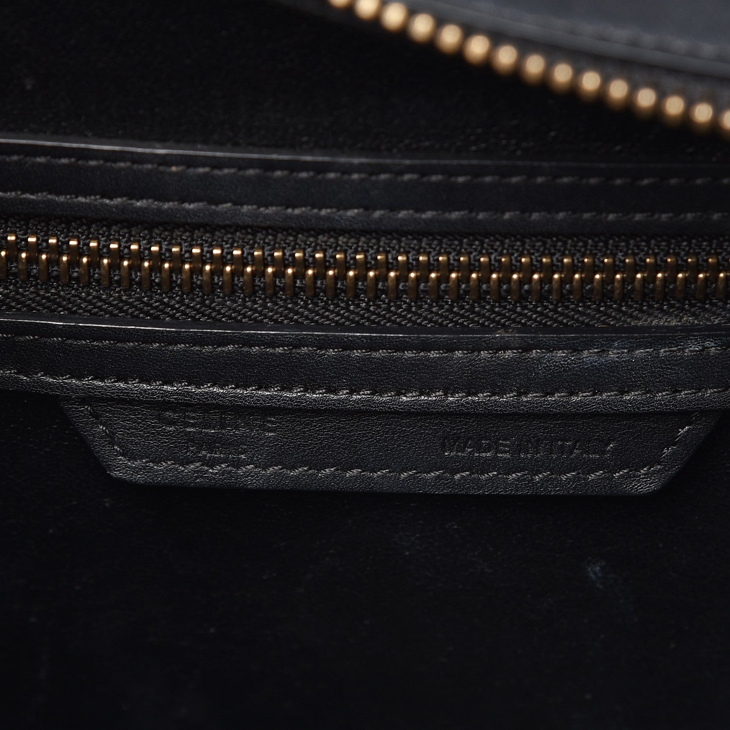 Celine Smooth Calfskin Micro Luggage Black 6 of 10