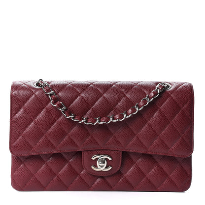Chanel Caviar Quilted Medium Double Flap Dark Red 1 of 10