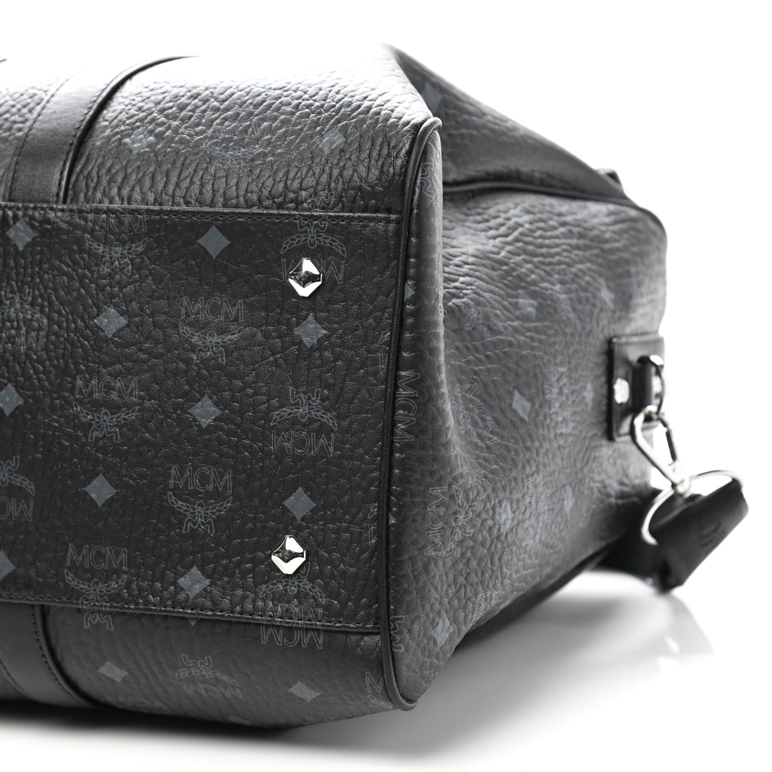 MCM Visetos Medium Traveler Weekender Duffle Bag Black 11 of 11