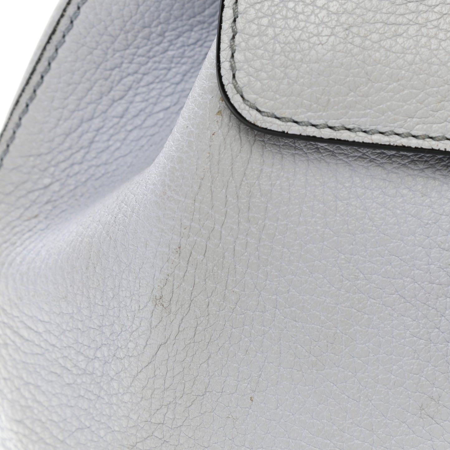 Pebbled Calfskin Sicily Backpack Light Blue