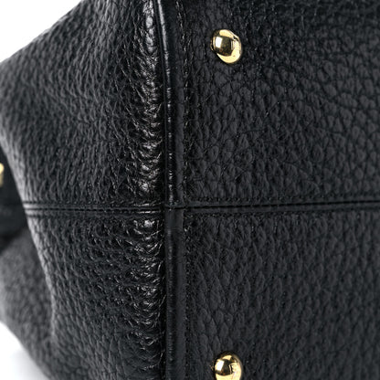 Fendi Pebbled Calfskin Large Chameleon Tote Black 13 of 13