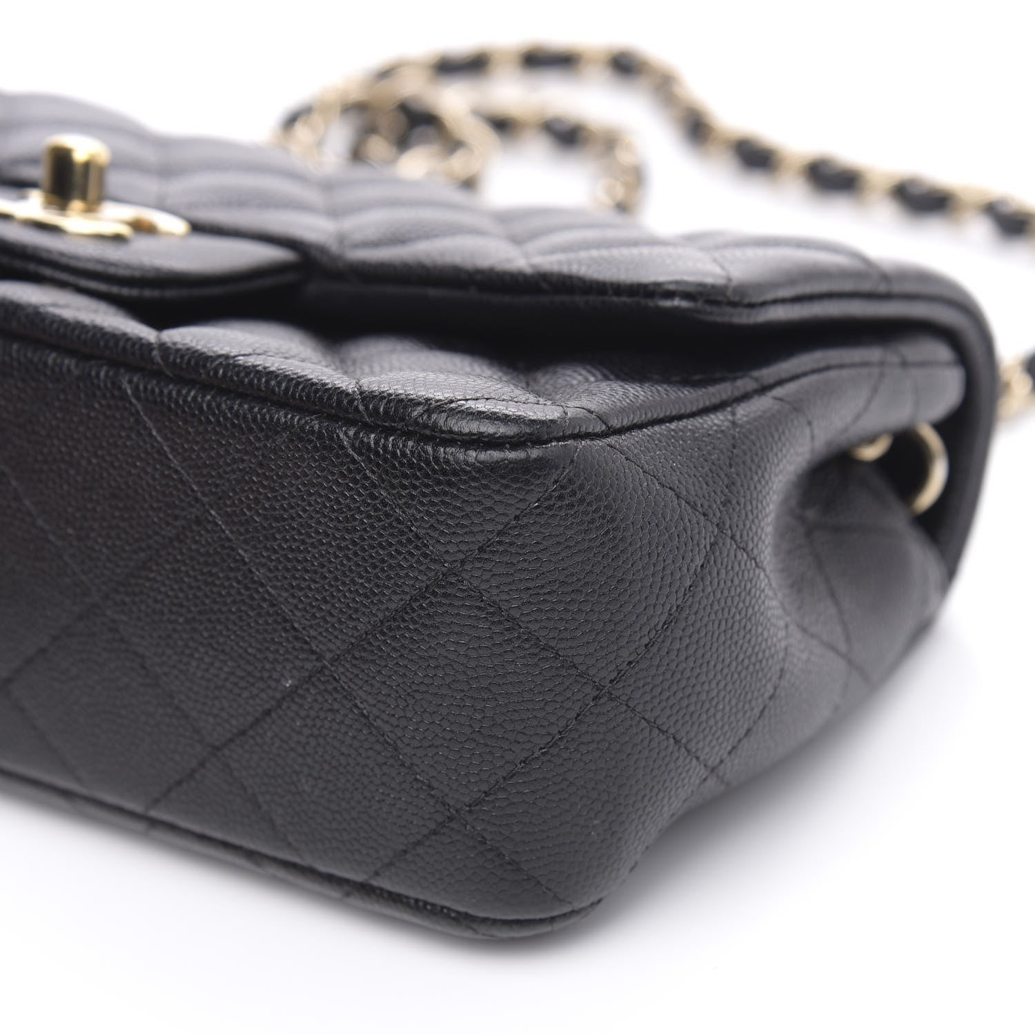 Chanel Caviar Quilted Mini Rectangular Flap Black 9 of 12