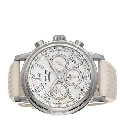 Chopard Stainless Steel Rubber Mother of Pearl 42mm 1000 Mille Miglia Chronograph Automatic Watch 2 of 5