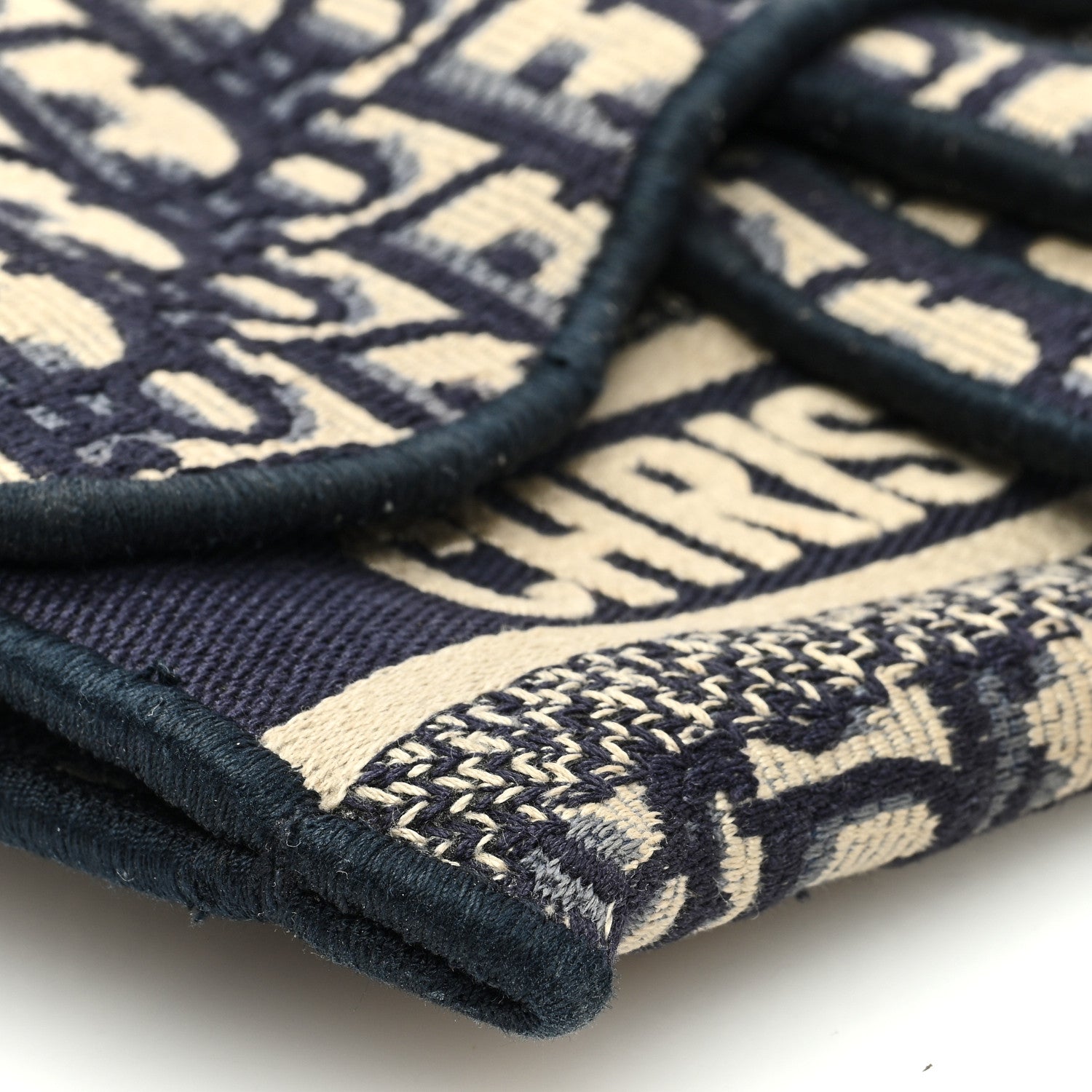 Christian Dior Oblique Slim Saddle Pouch Blue 9 of 11