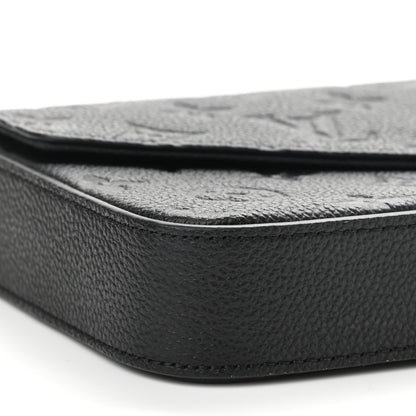 Louis Vuitton Empreinte Pochette Felicie Chain Wallet Black 10 of 12