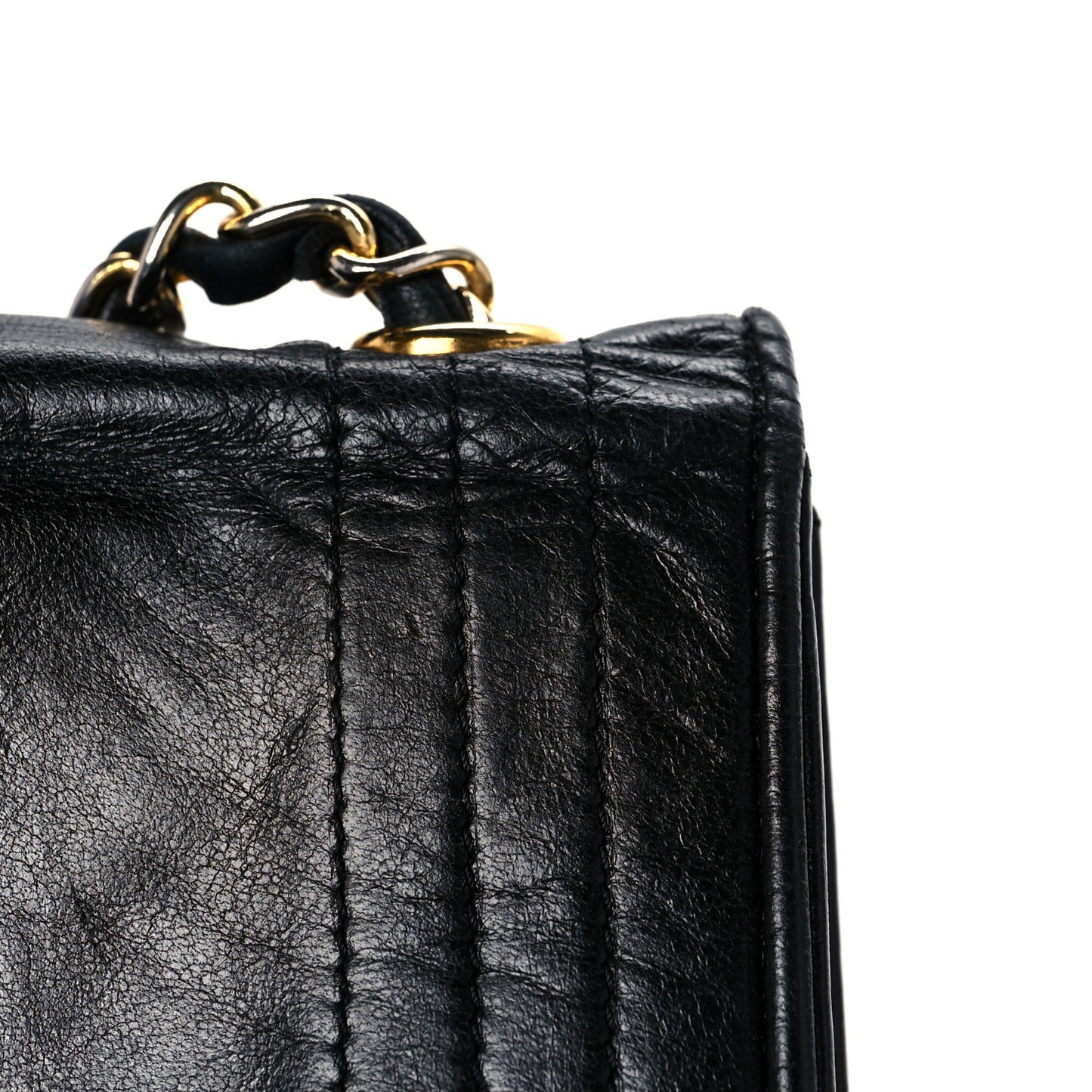 Lambskin CC Envelope Single Flap Black