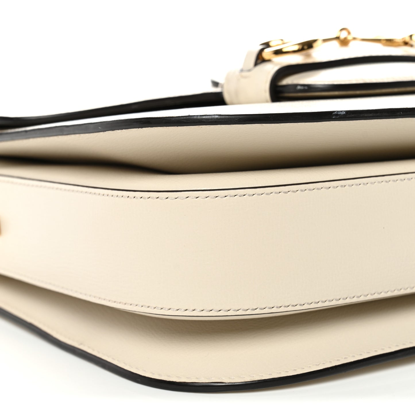 Azalea Calfskin Horsebit 1955 Shoulder Bag Mystic White