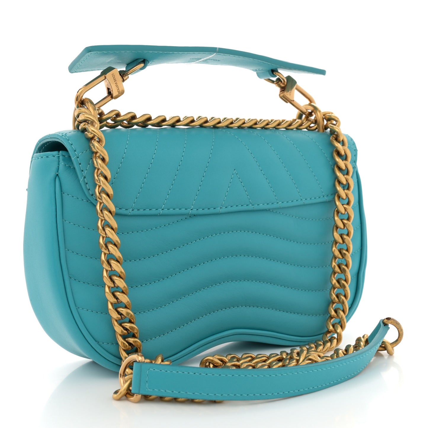 Calfskin New Wave Chain PM Malibu Green