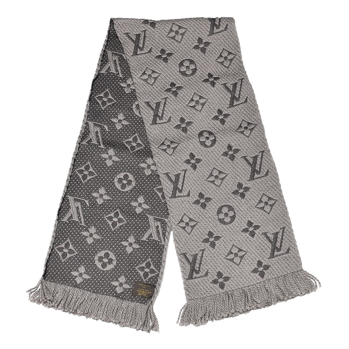 Wool Silk Logomania Scarf Verone
