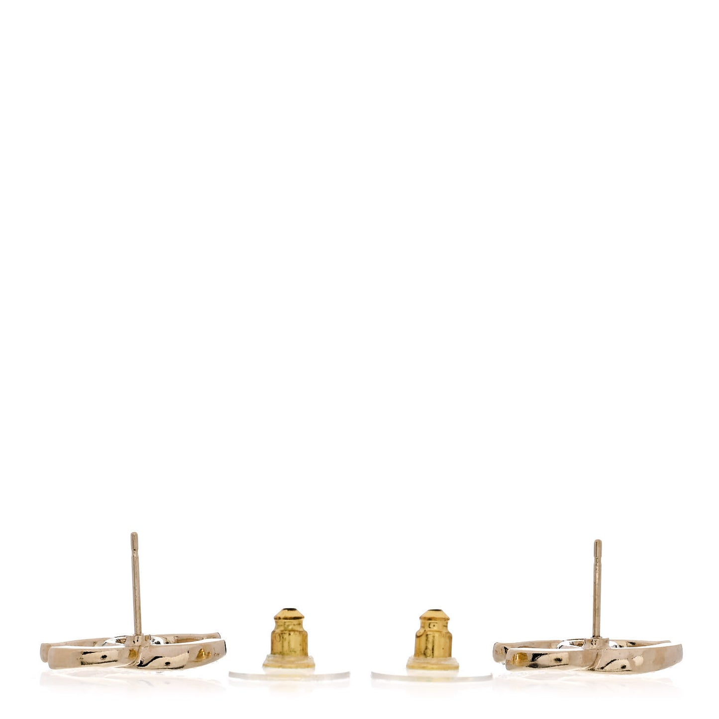 Crystal CC Earrings Gold