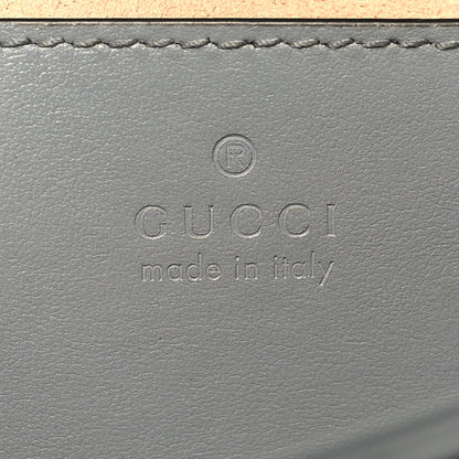 Gucci Calfskin Matelasse Aria Mini GG Marmont Shoulder Bag Deep Grey 6 of 13
