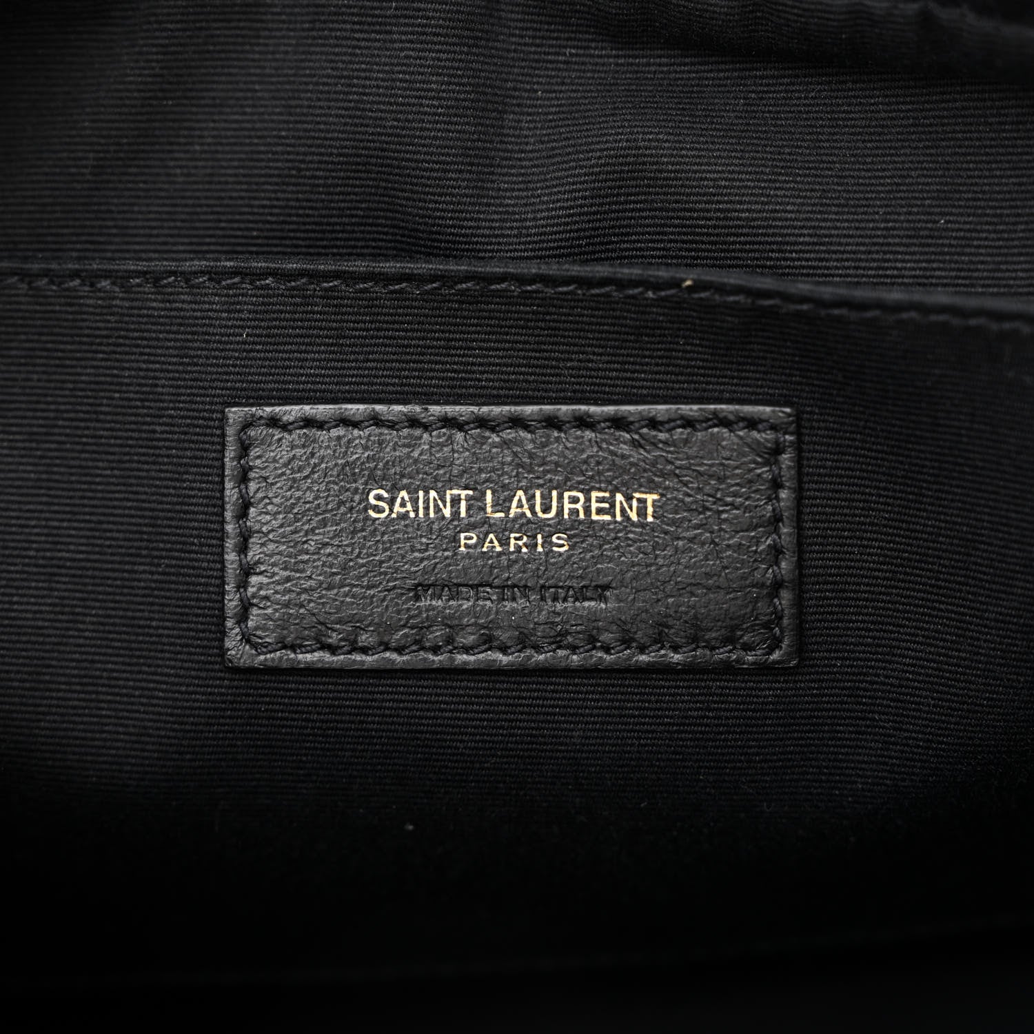 Saint Laurent Calfskin Leopard Print Monogram Lou Camera Bag Black 6 of 12