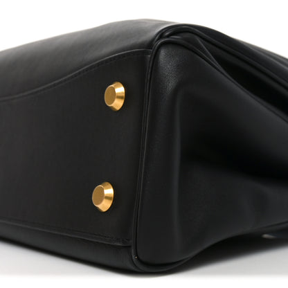 Balenciaga Natural Smooth Calfskin Medium Rodeo Top Handle Handbag  Black 9 of 9