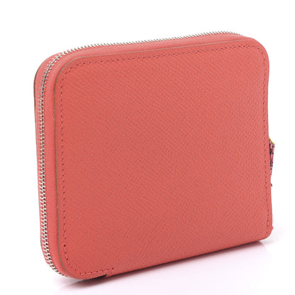 Hermes Epsom Silk'in Compact Wallet Rose Jaipur 2 of 8
