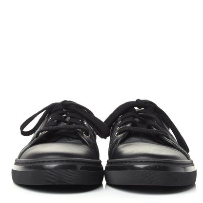 Gucci GG Monogram Calfskin Womens Low Top Sneakers 36.5 Piombo Black 2 of 10