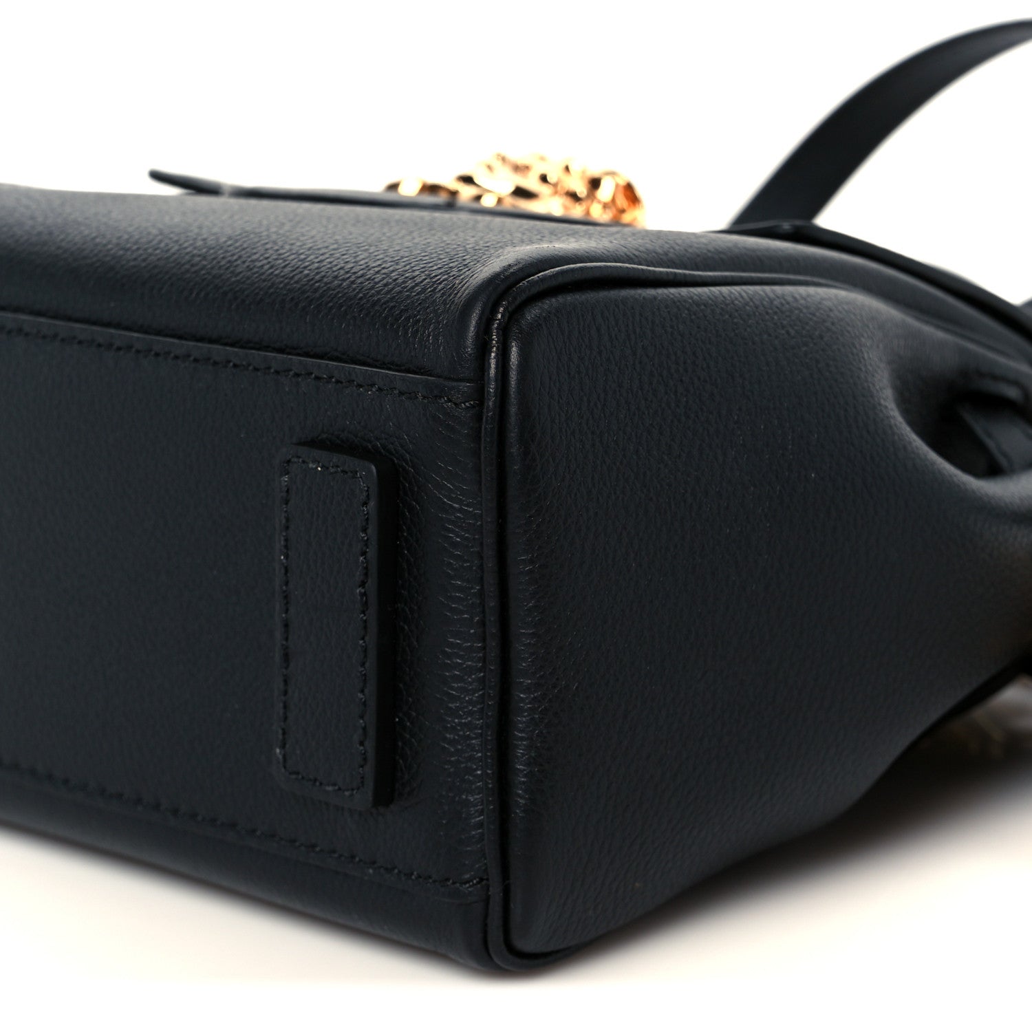 Versace Grained Calfskin Small La Medusa Top Handle Bag Black 11 of 11