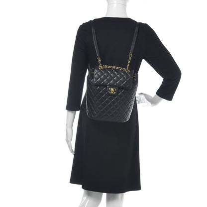 Chanel Lambskin Quilted Small Urban Spirit Backpack Black 2 of 13
