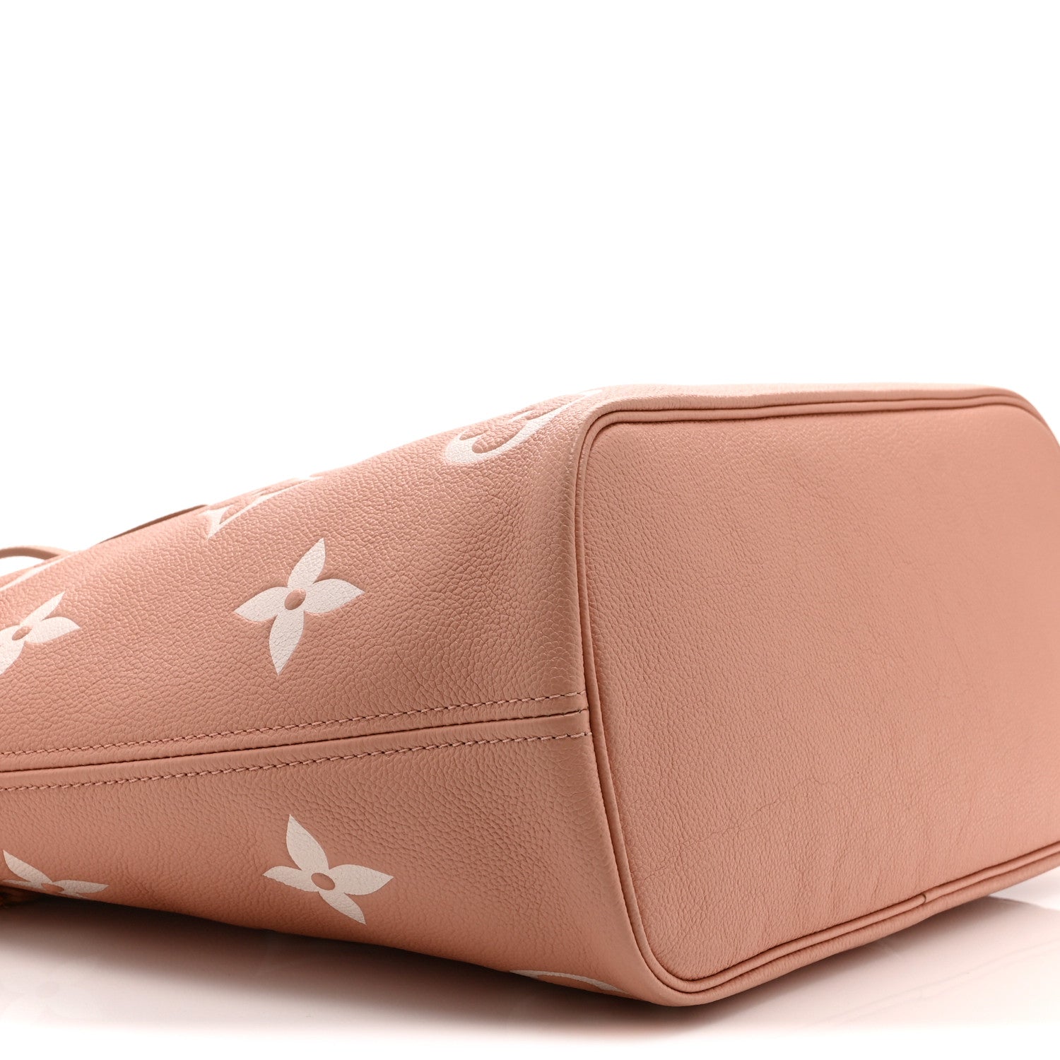 Louis Vuitton Empreinte Monogram Giant Neverfull MM Trianon Pink Cream 9 of 10