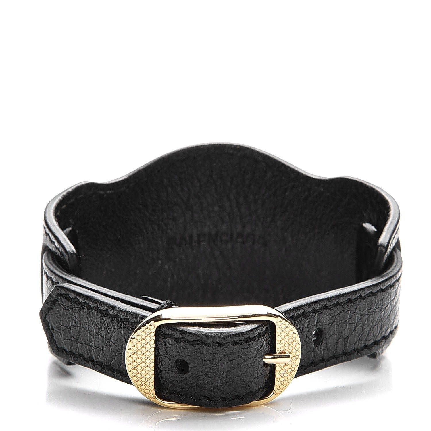 Balenciaga Agneau Arena Giant 12 Gold Hardware L Bracelet Black 3 of 5