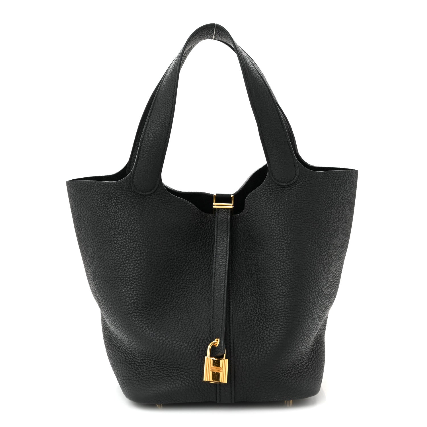 Hermes Taurillon Clemence Picotin Lock 22 MM Black 1 of 10
