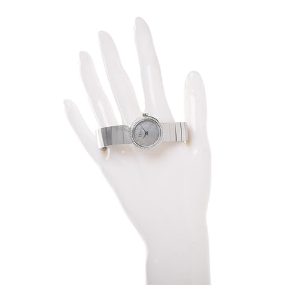 Christian Dior Stainless Steel Diamond Mother of Pearl 23mm La D De Dior Quartz Watch 2 of 6