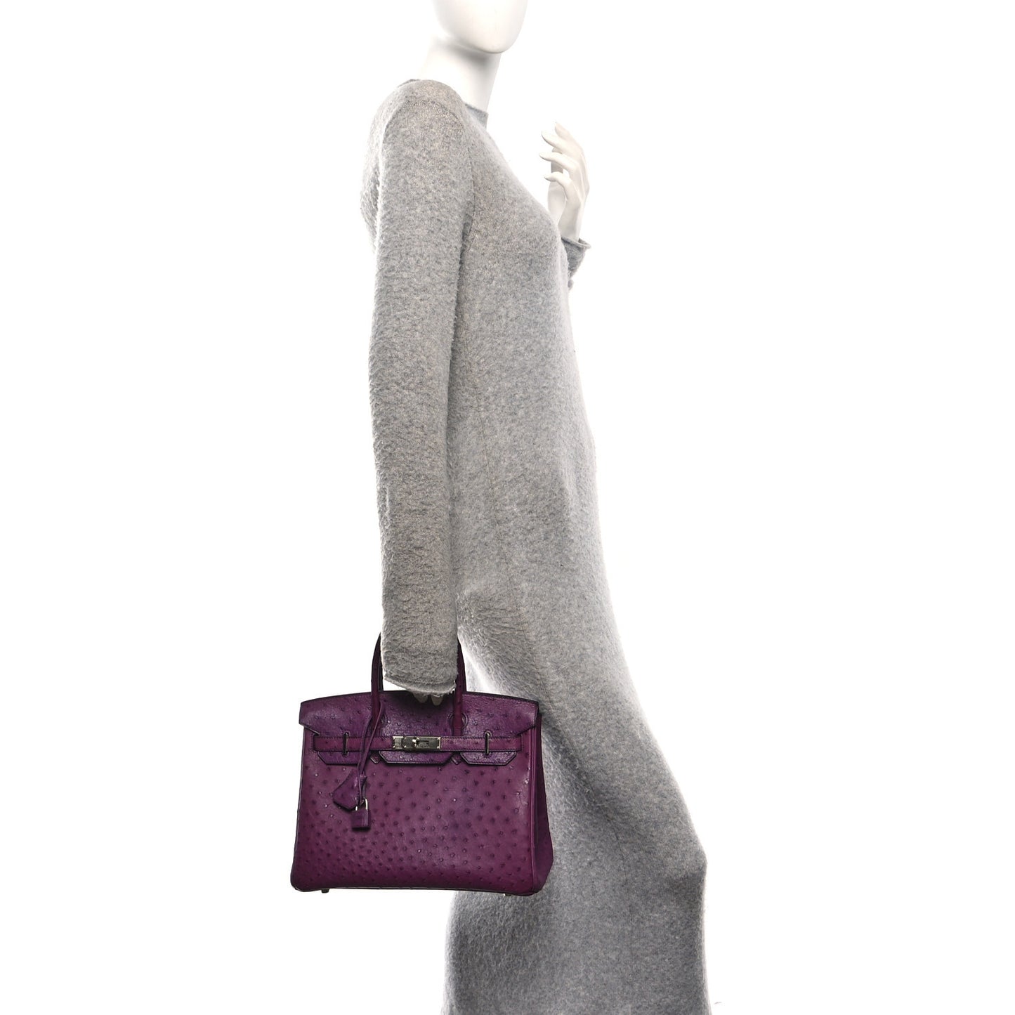 Ostrich Birkin 30 Violine