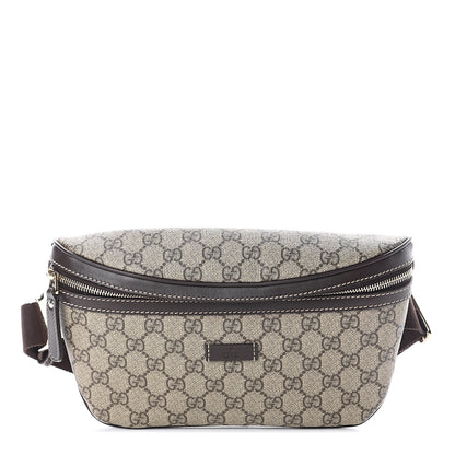 Gucci GG Supreme Monogram Belt Bag Dark Brown 1 of 6