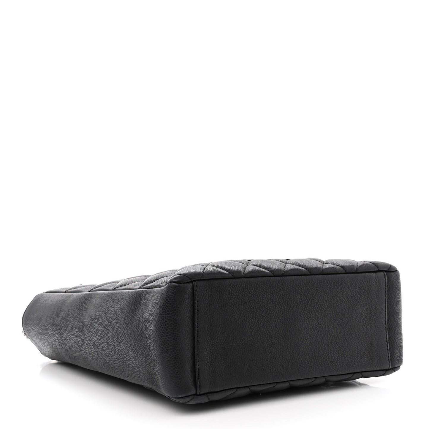 Caviar Quilted Petit Shopping Tote PST Black