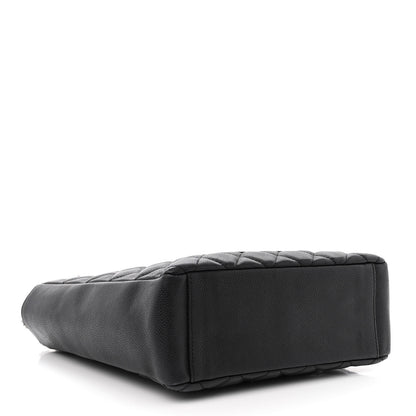 Chanel Caviar Quilted Petit Shopping Tote PST Black 4 of 10