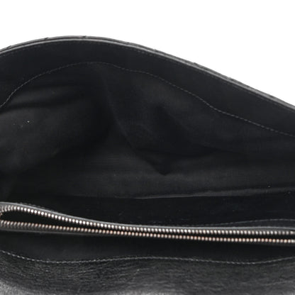 Saint Laurent Sheepskin Matelasse Chevron Monogram Large College Satchel Black 5 of 9