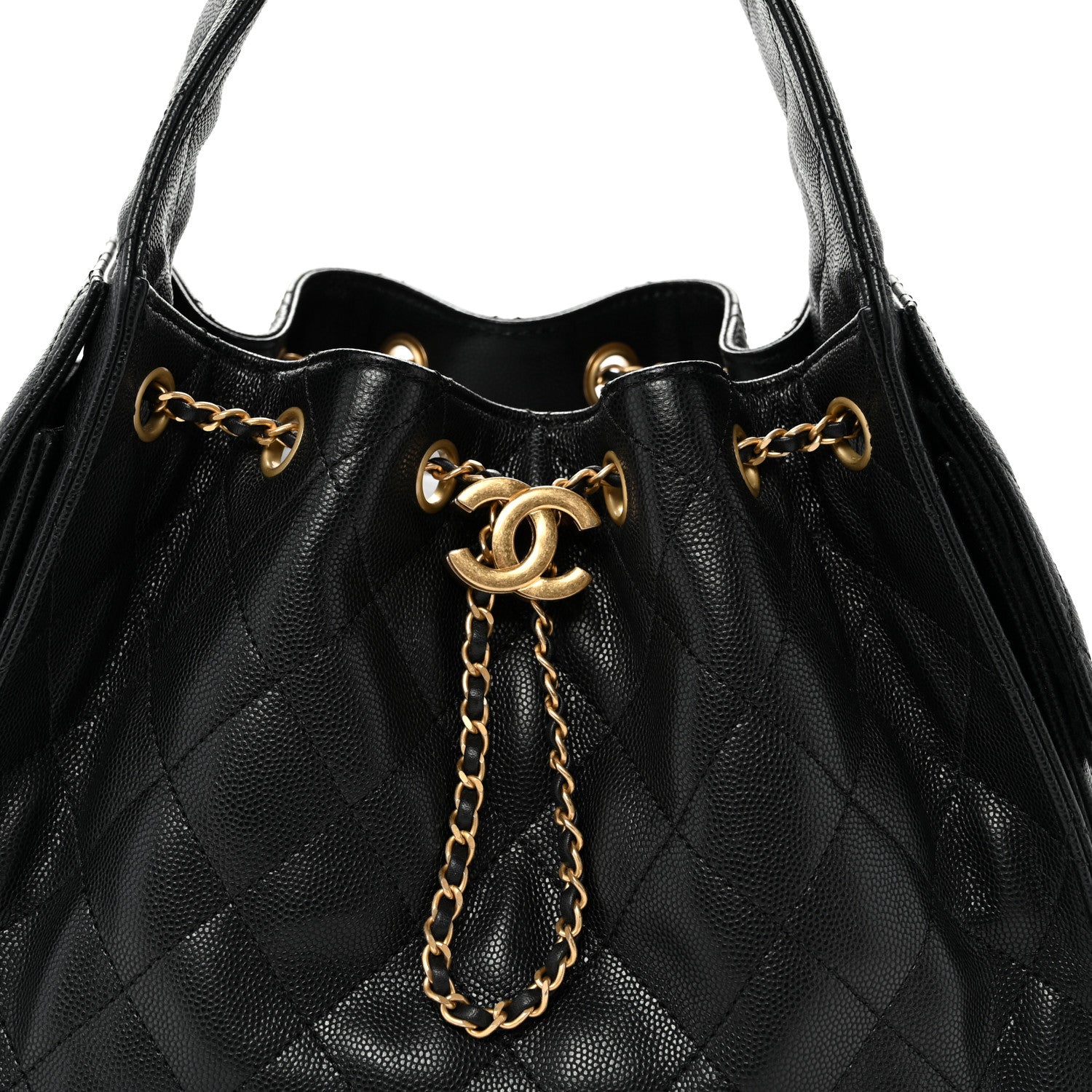 Chanel Caviar Quilted Small Chanel 25 Handbag Black 8 of 10