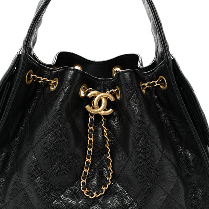 Chanel Caviar Quilted Small Chanel 25 Handbag Black 8 of 10