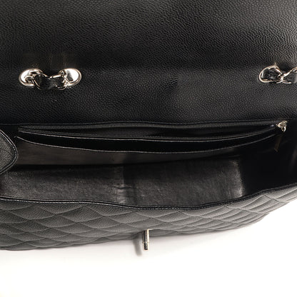 Chanel Caviar Jumbo Single Flap Black 6 of 9