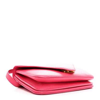 Bottega Veneta Calfskin Mount Envelope Bag Pink 4 of 10
