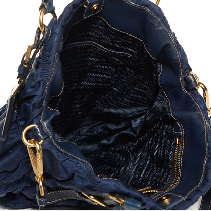 Prada Tessuto Nylon Gaufre Tote Baltico 5 of 9