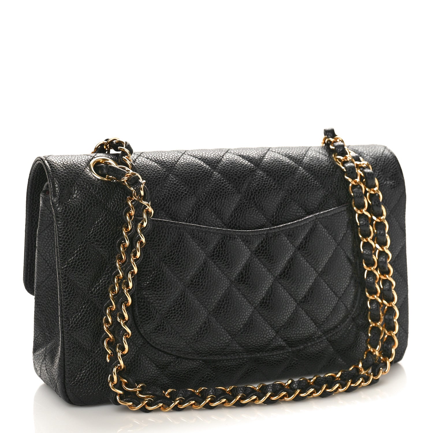 Chanel Caviar Quilted Medium Double Flap Black 3 of 10