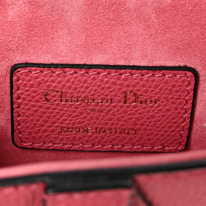 Christian Dior Grained Calfskin Mini Saddle Bag Pink 7 of 10