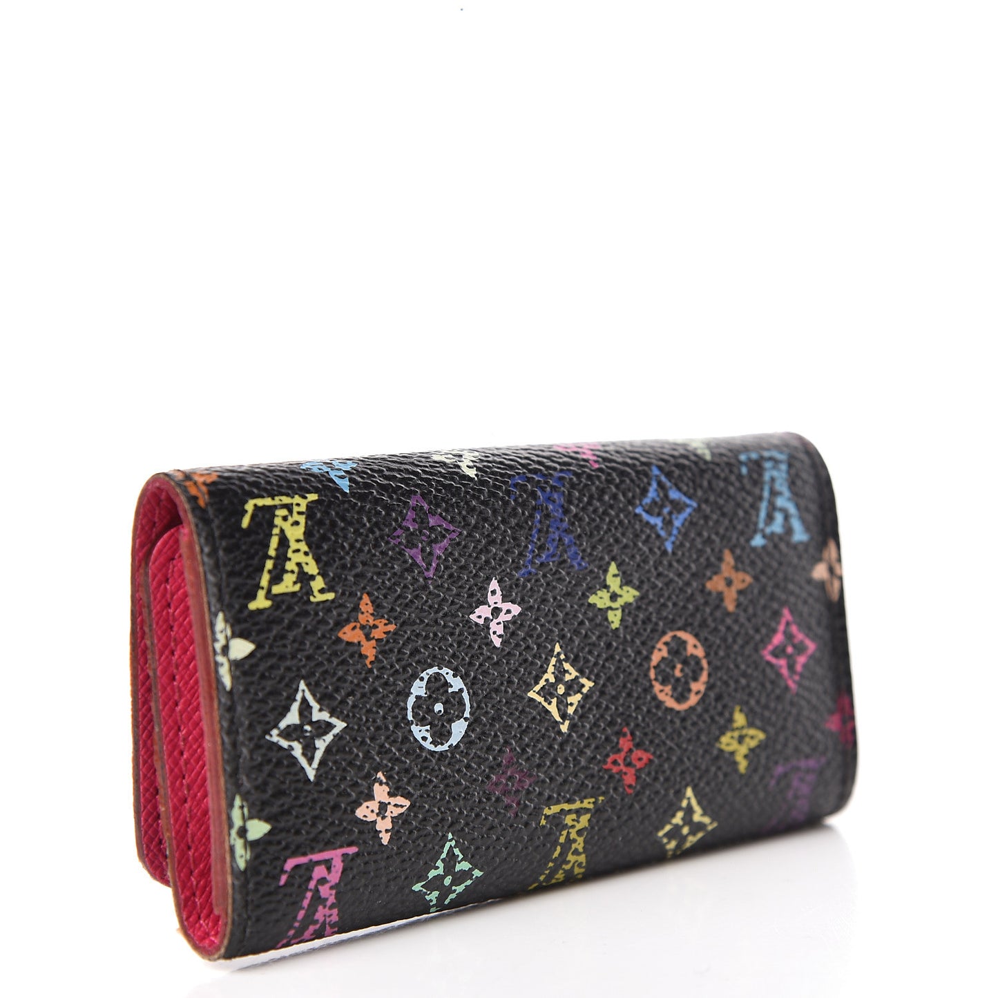 Monogram Multicolor Multicles 4 Key Holder Black Grenade