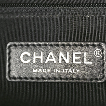 Chanel Calfskin Chevron Quilted New Medium Boy Flap Black 6 of 11
