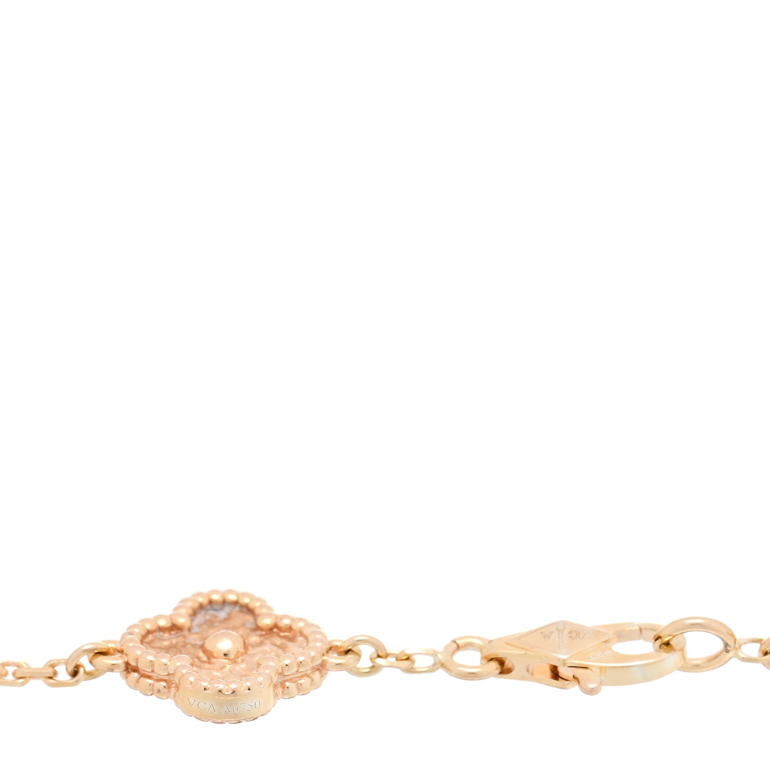 Van Cleef & Arpels 18K Rose Gold 6 Motifs Sweet Alhambra Bracelet 3 of 3