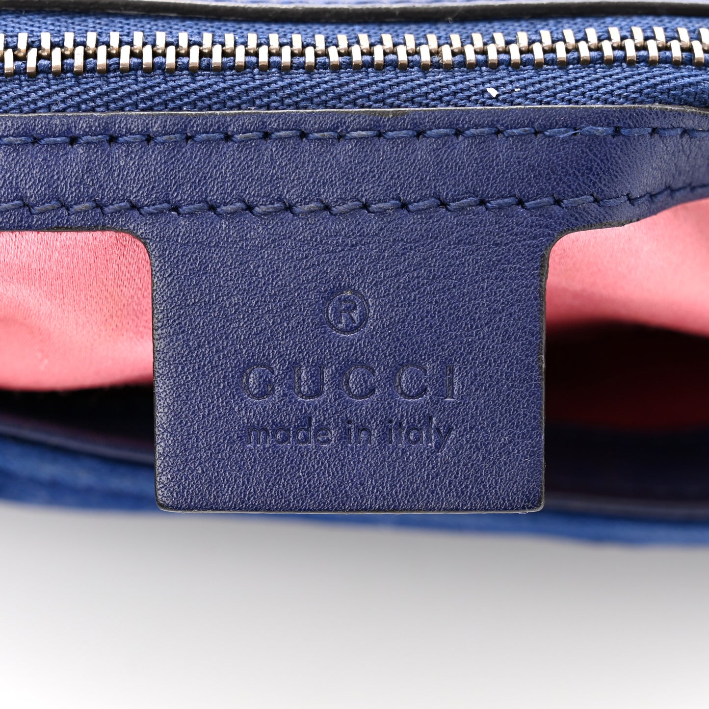 Velvet Matelasse Medium GG Marmont Shoulder Bag Cobalt Blue
