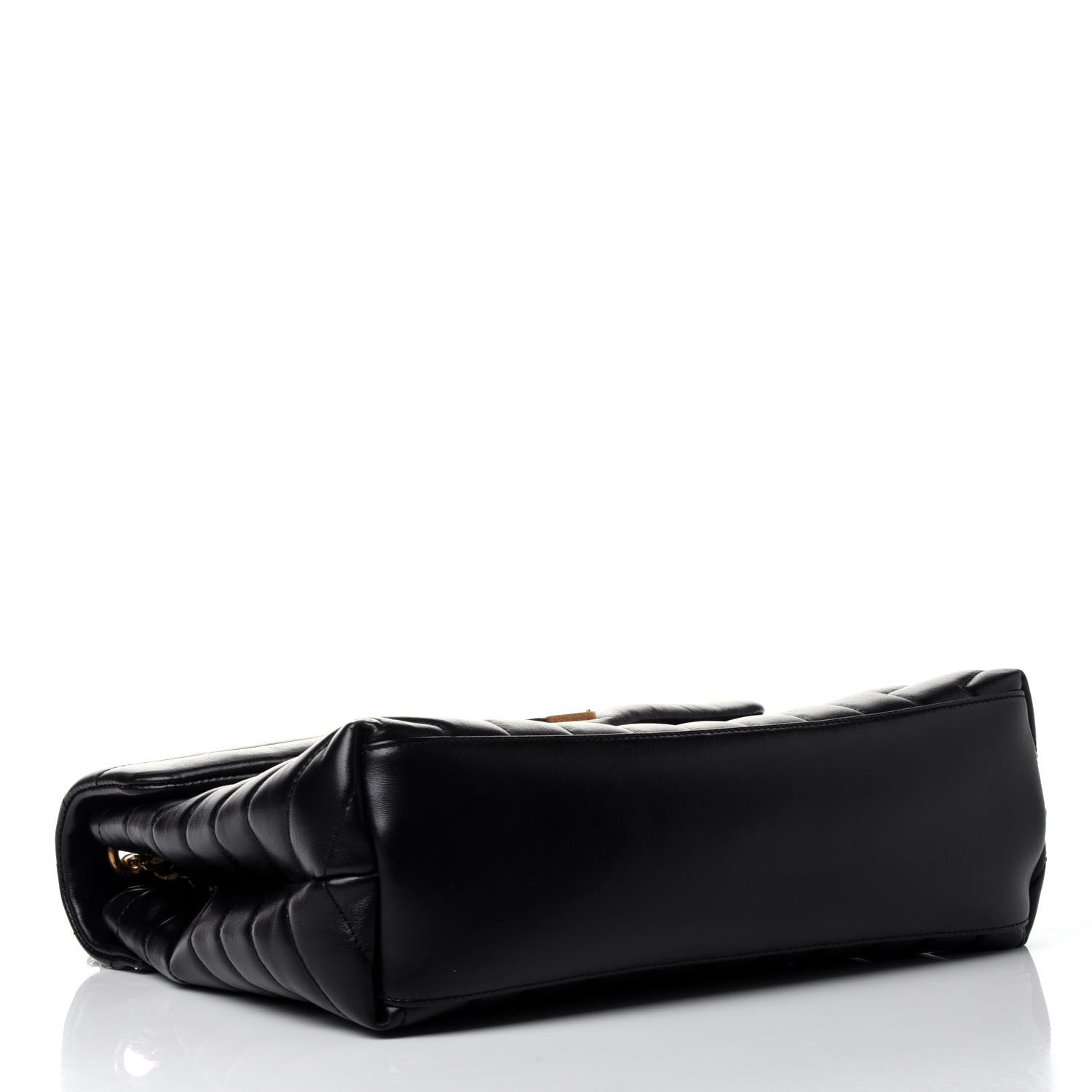 Saint Laurent Calfskin Y Quilted Monogram Medium Loulou Chain Satchel Black 3 of 5