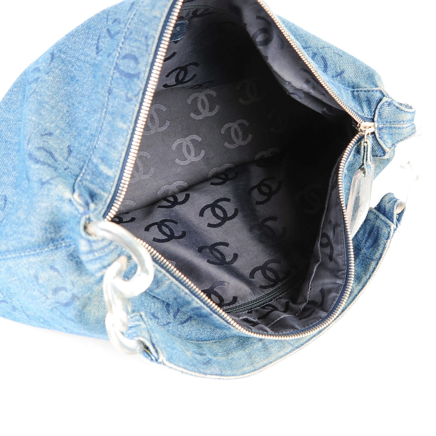 Denim CC Hobo Dark Blue