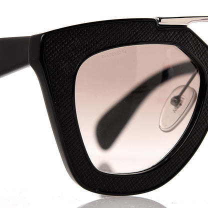 Prada Saffiano Cinema Sunglasses SPR 14S Black 8 of 9