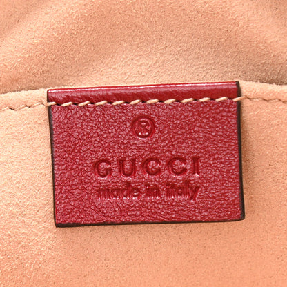 Gucci Monogram Azalea Calfskin Matelasse Diagonal Small GG Marmont Chain Shoulder Bag Beige Ebony New Cherry Red 6 of 13