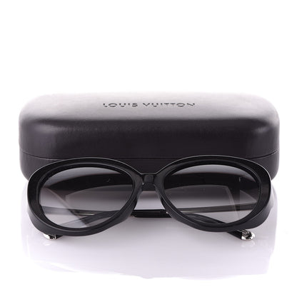 Louis Vuitton Acetate Bluebell Sunglasses Z0693W Black Glitter 8 of 8