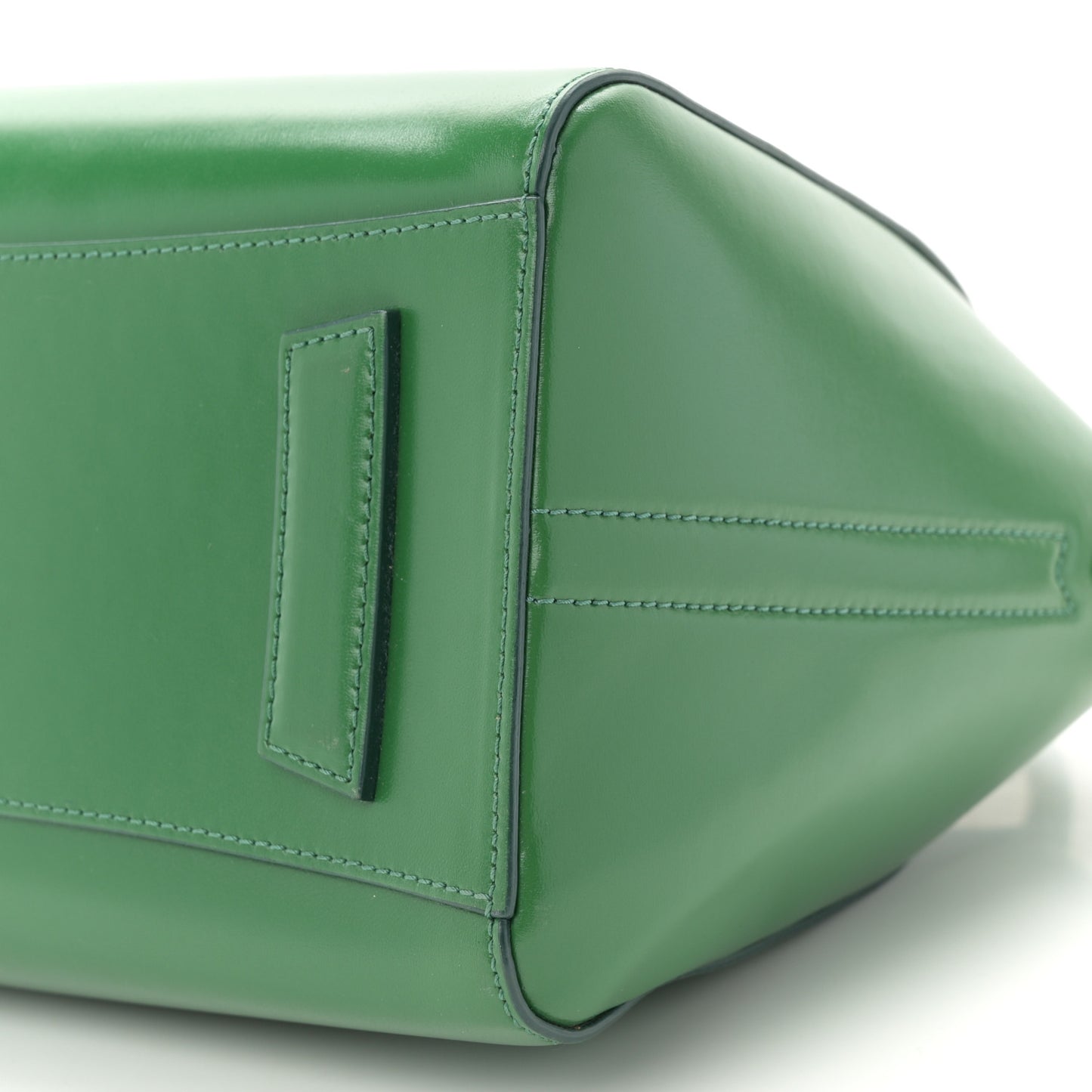 Shiny Lord Calfskin Small Antigona Emerald