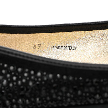 Jimmy Choo Jeweled Weber Ballet Flats 39 Black 6 of 16