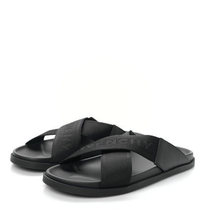 Givenchy Nylon Logo Mens G Plage Slide Sandals 41 Black 3 of 9