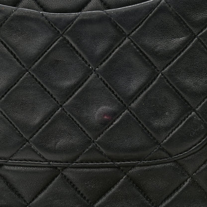 Chanel Lambskin Quilted Medium Double Flap Black 11 of 14